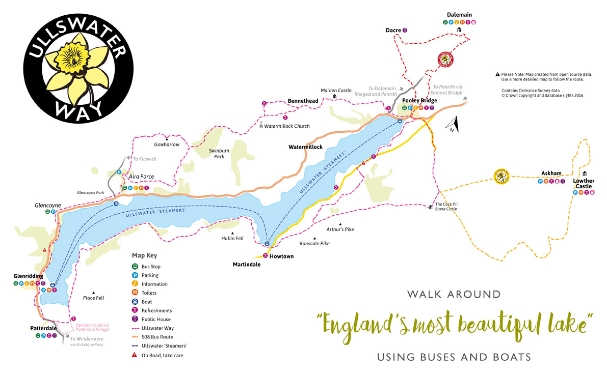 The Ullswater Way Map